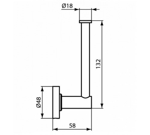 Держатель запасного рулона Ideal Standard IOM A9132XG Черный шелк