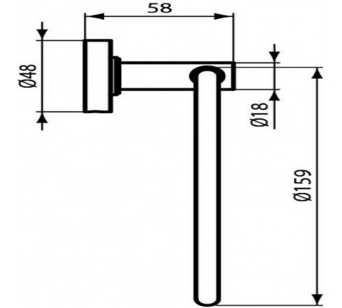 Кольцо для полотенец Ideal Standard IOM A9130XG Черный шелк