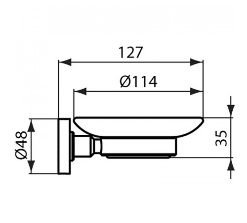 Мыльница Ideal Standard IOM A9122AA Хром