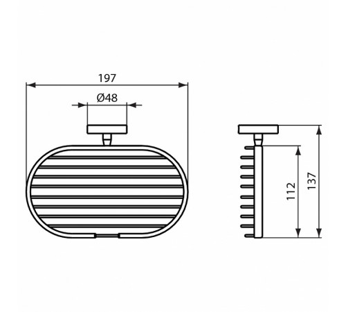 Полка корзина Ideal Standard IOM A9112AA Хром