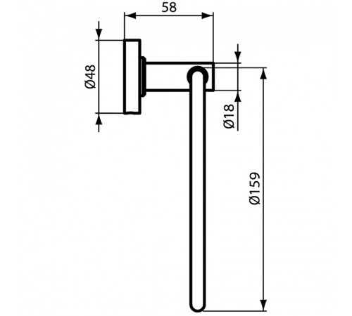 Кольцо для полотенец Ideal Standard IOM A9130AA Хром