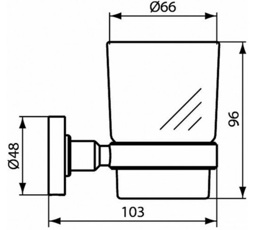 Стакан для зубных щеток Ideal Standard IOM A9120XG Черный шелк