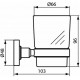 Стакан для зубных щеток Ideal Standard IOM A9120XG Черный шелк