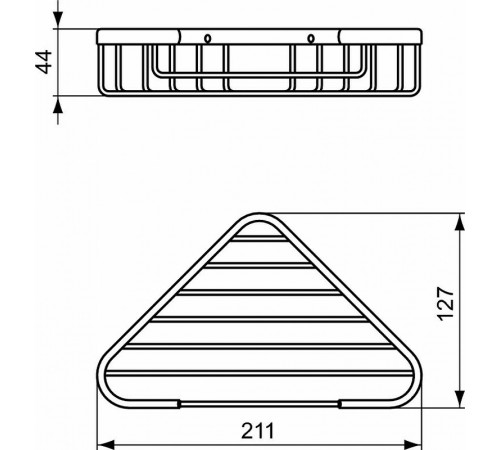 Полка корзина Ideal Standard IOM A9105XG угловая Черный шелк