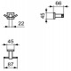 Двойной крючок Ideal Standard IOM Square E2193AA Хром