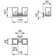 Стакан для зубных щеток Ideal Standard IOM Square E2205AA двойной Хром