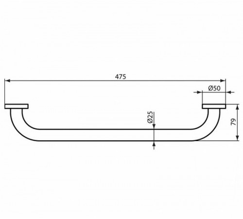 Поручень Ideal Standard IOM A9126AA Хром