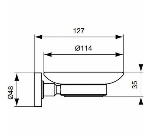 Мыльница Ideal Standard IOM A9123AA Хром