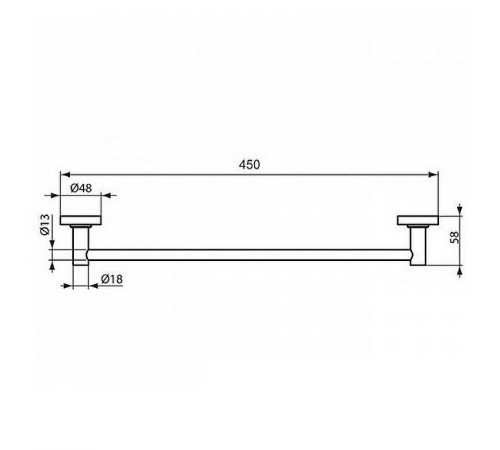 Полотенцедержатель Ideal Standard IOM A9117XG Черный шелк