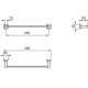 Полотенцедержатель Ideal Standard IOM Square E2196AA Хром