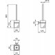 Ершик для унитаза Ideal Standard IOM Square E2194AA Хром