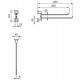 Полотенцедержатель Ideal Standard IOM Square E2200AA поворотный Хром