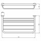 Полка для полотенец Ideal Standard IOM A9106AA Хром