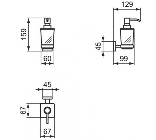 Дозатор для жидкого мыла Ideal Standard IOM E2252AA Хром