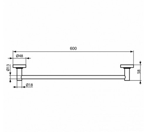 Полотенцедержатель Ideal Standard IOM A9118AA Хром