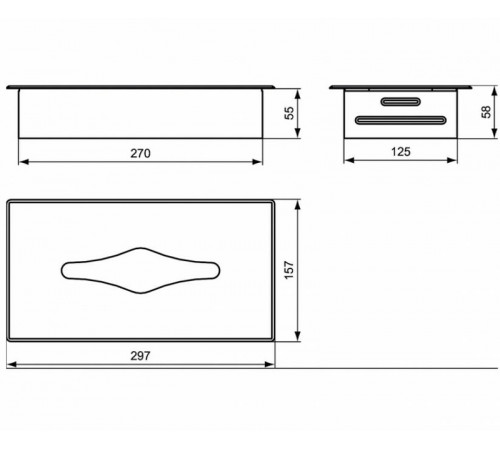 Диспенсер для салфеток Ideal Standard IOM A9133MY Нержавеющая сталь