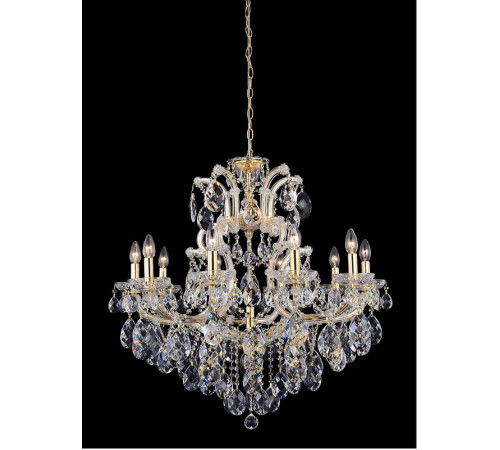 Люстра Crystal Lux Isabel SP11 Gold Transparent Прозрачная Золото