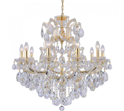 Люстра Crystal Lux Isabel SP11 Gold Transparent Прозрачная Золото