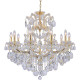 Люстра Crystal Lux Isabel SP11 Gold Transparent Прозрачная Золото