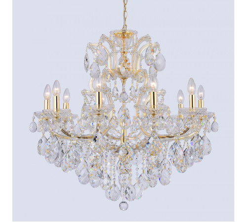 Люстра Crystal Lux Isabel SP11 Gold Transparent Прозрачная Золото