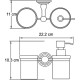 Дозатор для жидкого мыла WasserKRAFT Isar K-7389 со стаканом для зубных щеток Темная бронза
