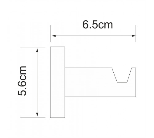 Крючок WasserKRAFT Isen K-4023 Хром