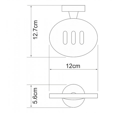 Мыльница WasserKRAFT Isen K-4069 Хром