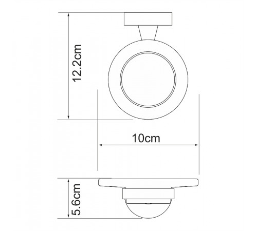 Мыльница WasserKRAFT Isen K-4029 Хром