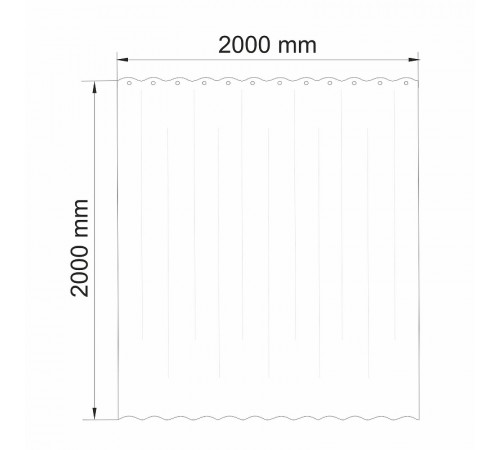 Штора для ванны WasserKRAFT Isen 200х200 SC-40102 Бежевая