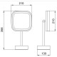 Косметическое зеркало Java S-M331 с подсветкой с увеличением Хром