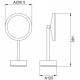 Косметическое зеркало Java S-M551 с подсветкой с увеличением Хром