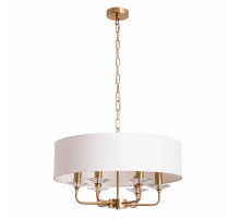 Люстра Artelamp Jennifer A8555SP-6AB Белая Античная бронза