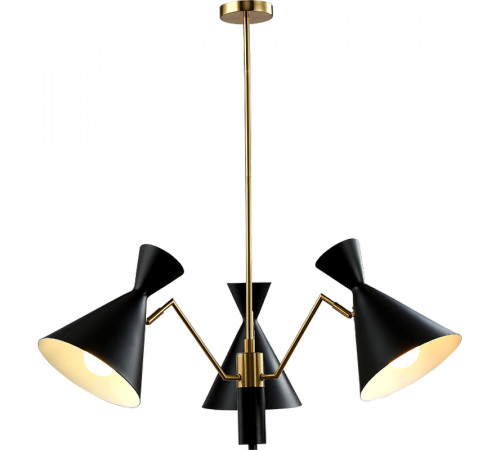 Люстра Crystal Lux Joven SP3 Gold Black Черная Золото