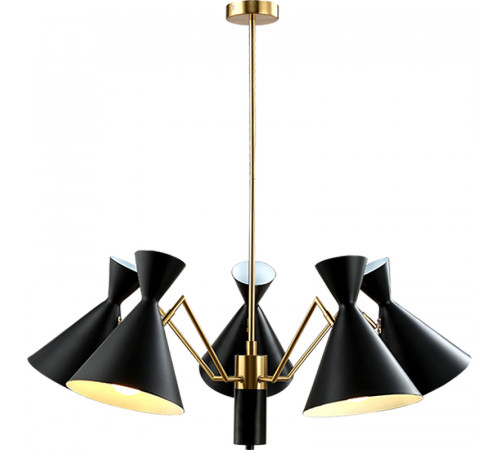 Люстра Crystal Lux Joven SP5 Gold Black Черная Золото