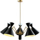 Люстра Crystal Lux Joven SP5 Gold Black Черная Золото