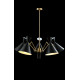 Люстра Crystal Lux Joven SP5 Gold Black Черная Золото