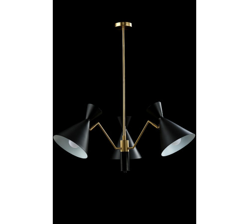 Люстра Crystal Lux Joven SP3 Gold Black Черная Золото