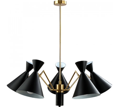 Люстра Crystal Lux Joven SP5 Gold Black Черная Золото