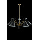 Люстра Crystal Lux Joven SP5 Gold Black Черная Золото