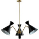 Люстра Crystal Lux Joven SP3 Gold Black Черная Золото