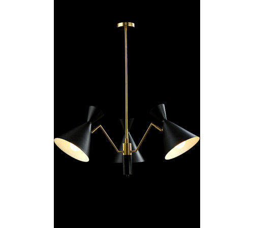 Люстра Crystal Lux Joven SP3 Gold Black Черная Золото