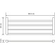 Полка для полотенец WasserKRAFT Kammel K-8311 Хром