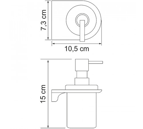 Дозатор для жидкого мыла WasserKRAFT Kammel K-8399 Хром