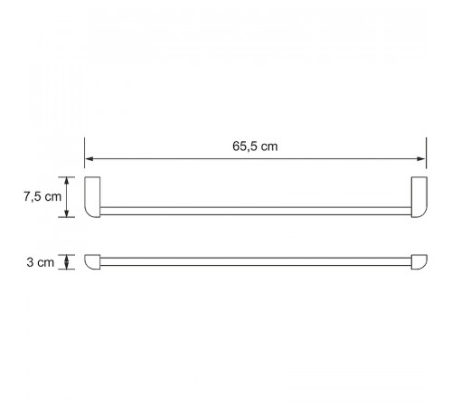 Полотенцедержатель WasserKRAFT Kammel K-8330 Хром