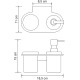 Дозатор для жидкого мыла WasserKRAFT Kammel K-8389 со стаканом для зубных щеток Хром