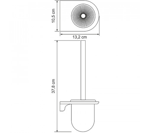 Ершик для унитаза WasserKRAFT Kammel K-8327 Хром