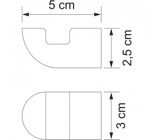 Крючок WasserKRAFT Kammel K-8323 Хром