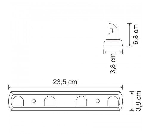 Вешалка для полотенец WasserKRAFT Kammel K-8374 Хром