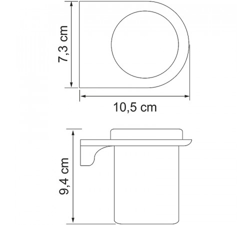 Стакан для зубных щеток WasserKRAFT Kammel K-8328 Хром