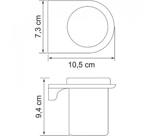 Стакан для зубных щеток WasserKRAFT Kammel K-8328W Белый матовый